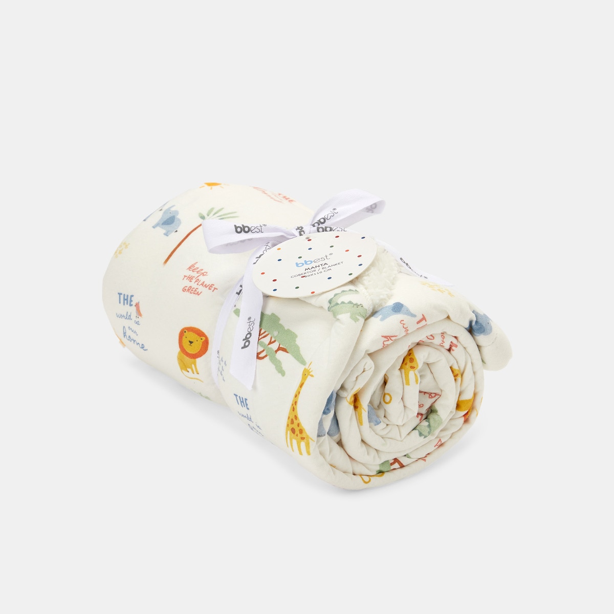 Manta Jungle 80x110 cm Dupla Face Multicolor-3