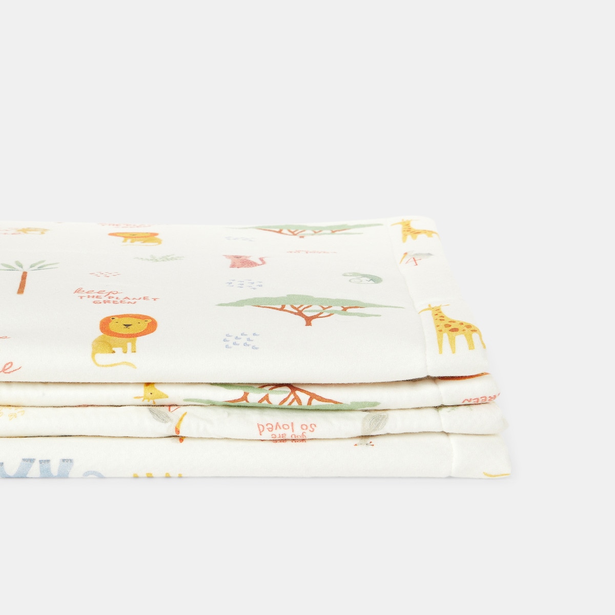 Manta Jungle 80x110 cm Dupla Face Multicolor-1