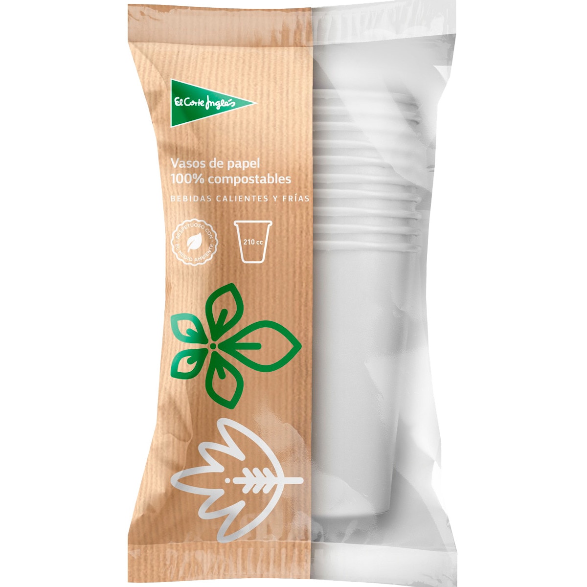 Copos de Papel  210 Ml embalagem 10 unidades