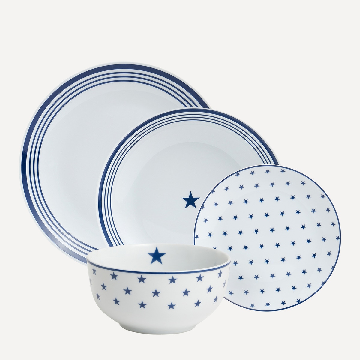 Colección Vajilla por piezas Blue Star Basics El Corte Inglés Azul-1