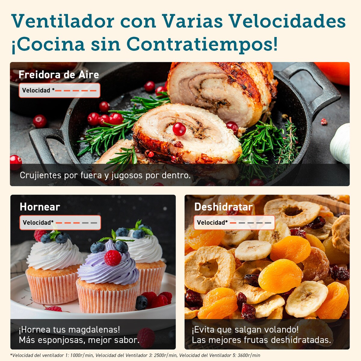 Freidora de aire Cosori Turbo Blaze Chef Edition con capacidad de 6 litros Negro-8