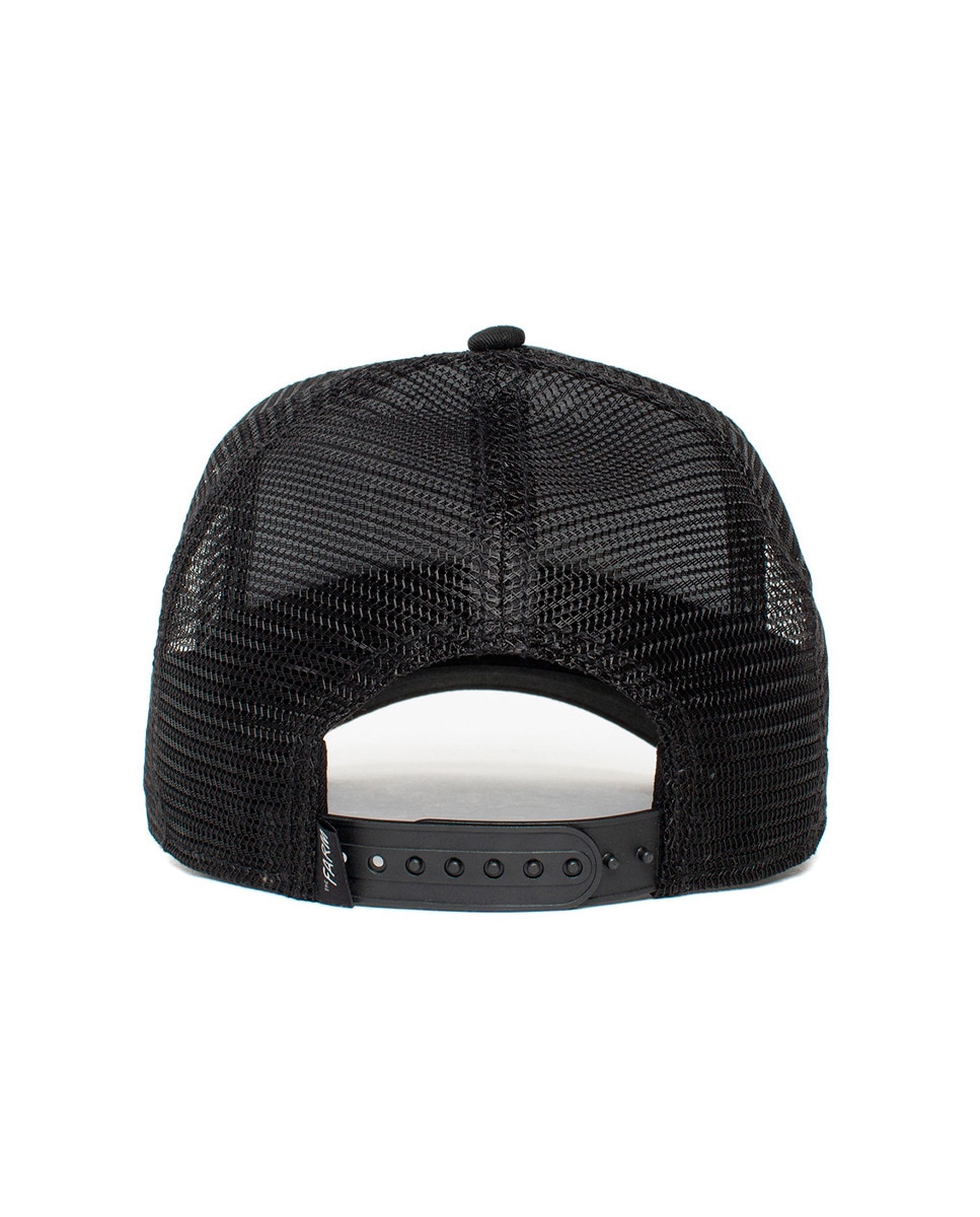 Boné Trucker Goorin com Emblema à Frente Preto-3