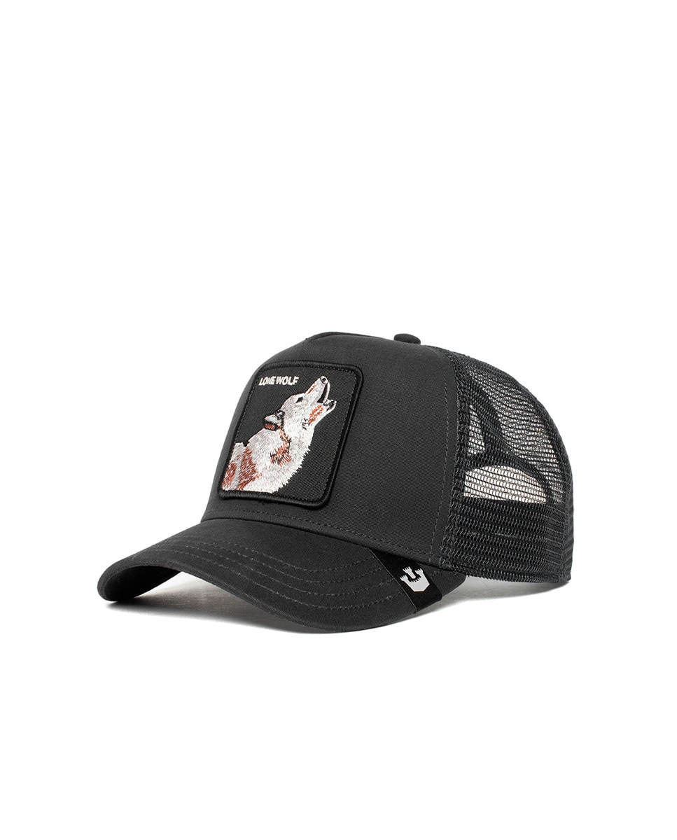 Boné Trucker Goorin com Emblema à Frente Preto-2