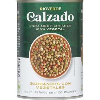 garbanzos con vegetales sin colesterol lata 400 g - Calzado