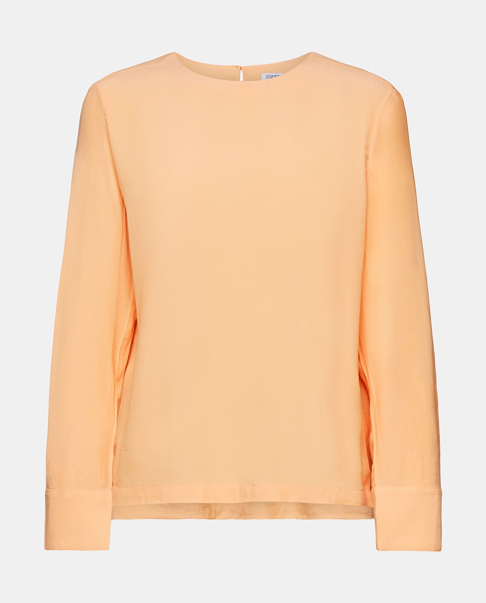 Blusa Monocolor em Viscose Laranja-4