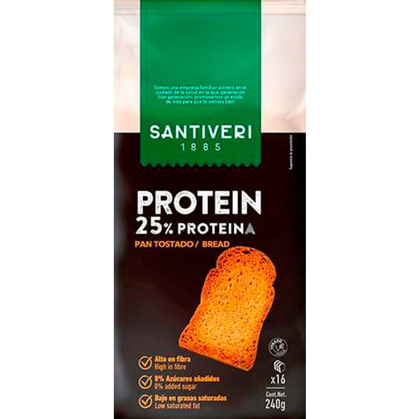 Pão Tostado Proteico embalagem 240 g