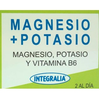 Magnésio + Potássio embalagem 60 cápsulas - Integralia