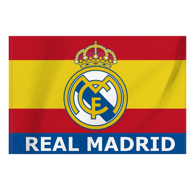 Imagem 0 de Bandeira Real Madrid C.F. de Espanha com Escudo