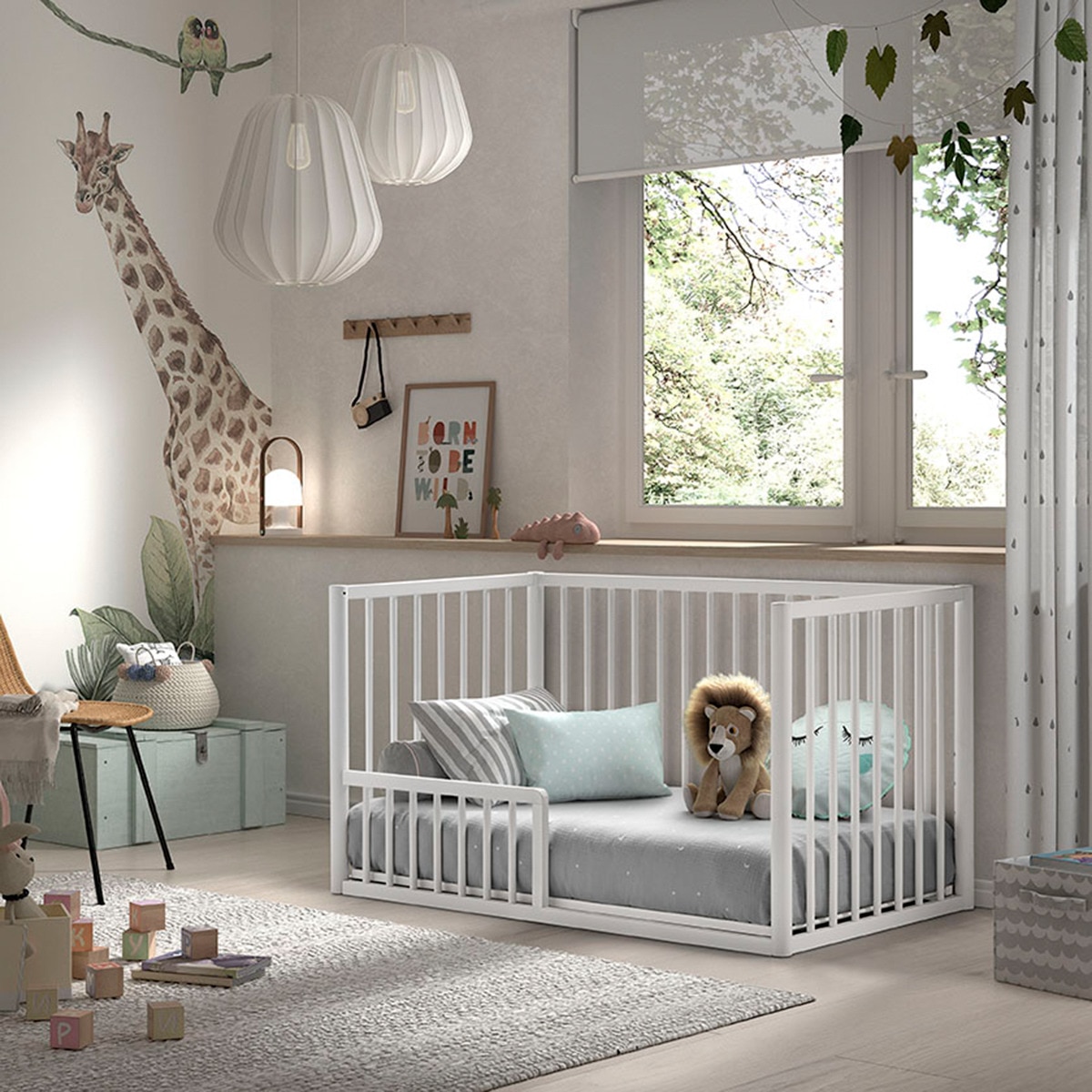 Cuna de madera montessori 120x60cm Cotinfant Tesori