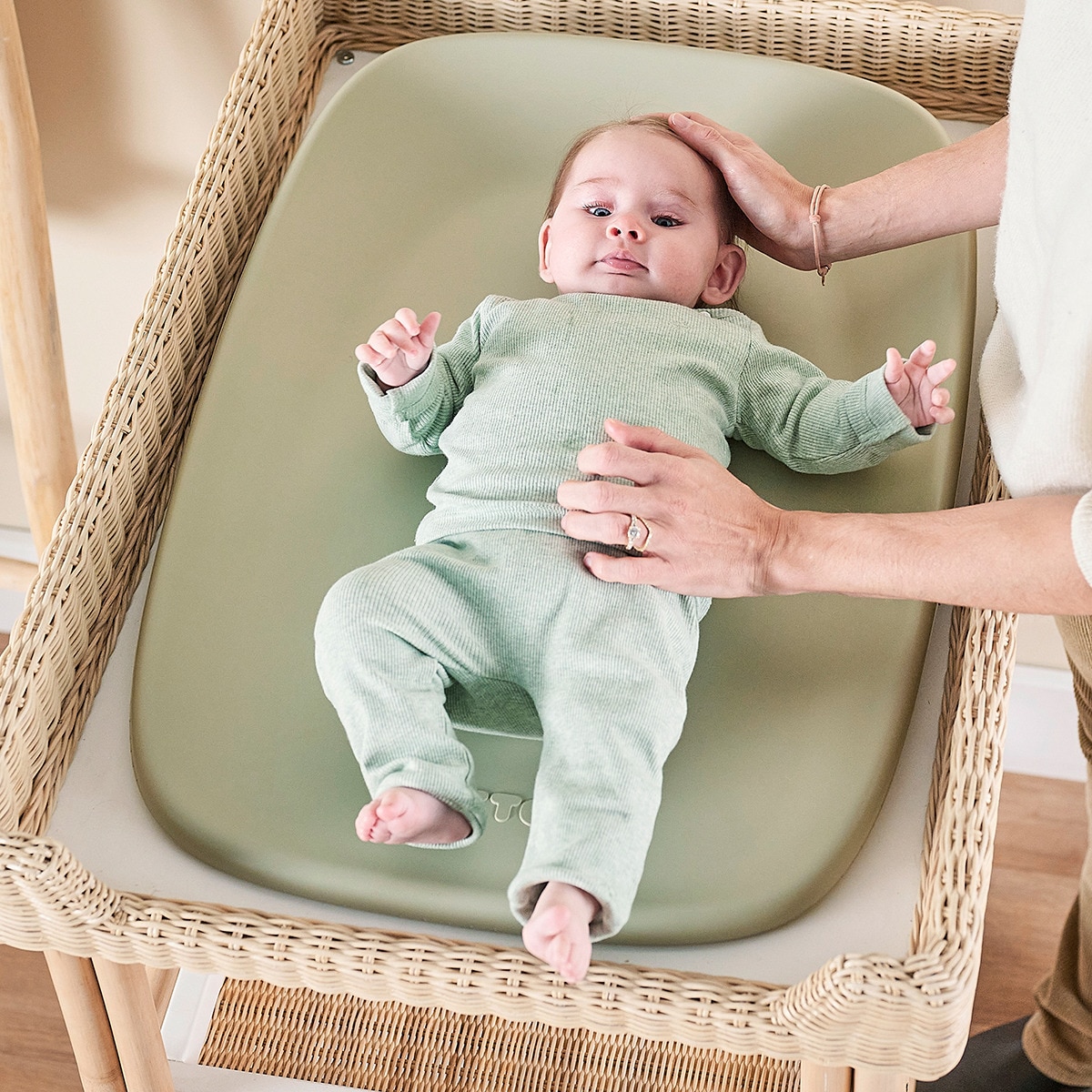 Cambiador de espuma Foam 70 x 50 verde Verde-9