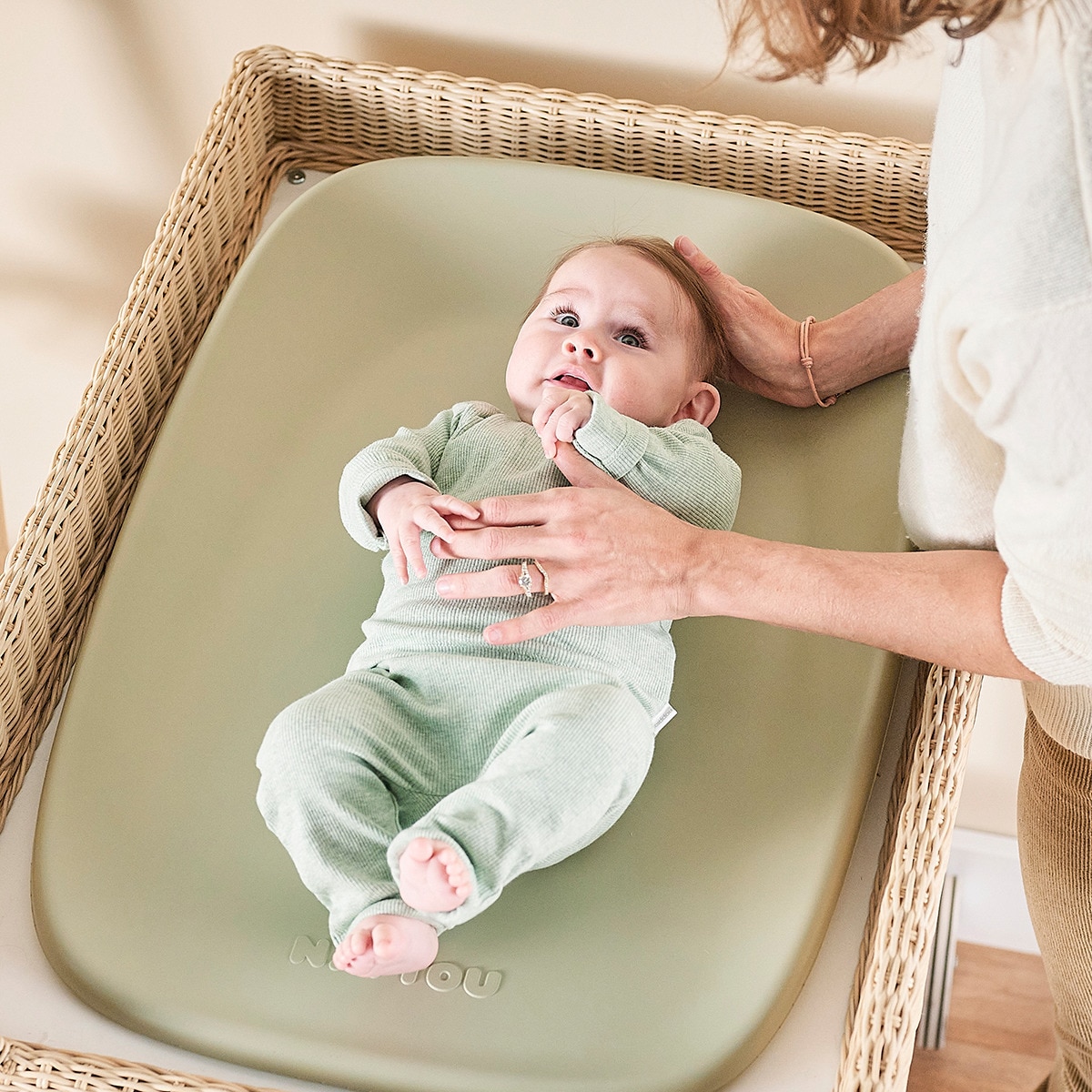 Cambiador de espuma Foam 70 x 50 verde Verde-8