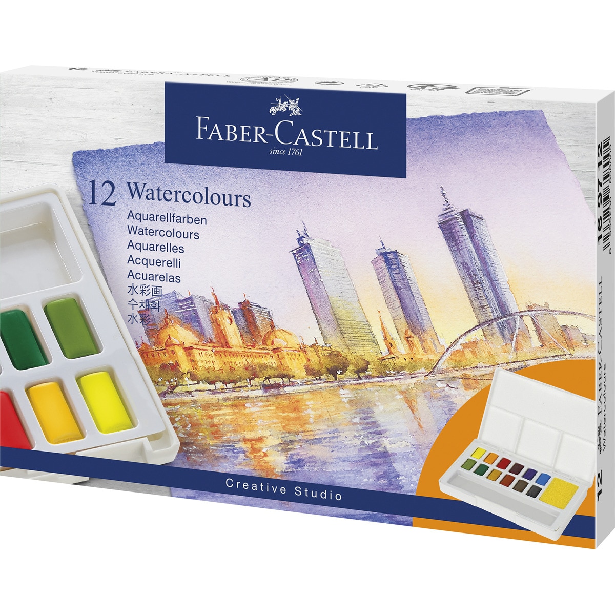 Imagem 0 de Estojo com 12 aguarelas ideal para pintar na rua Faber-Castell