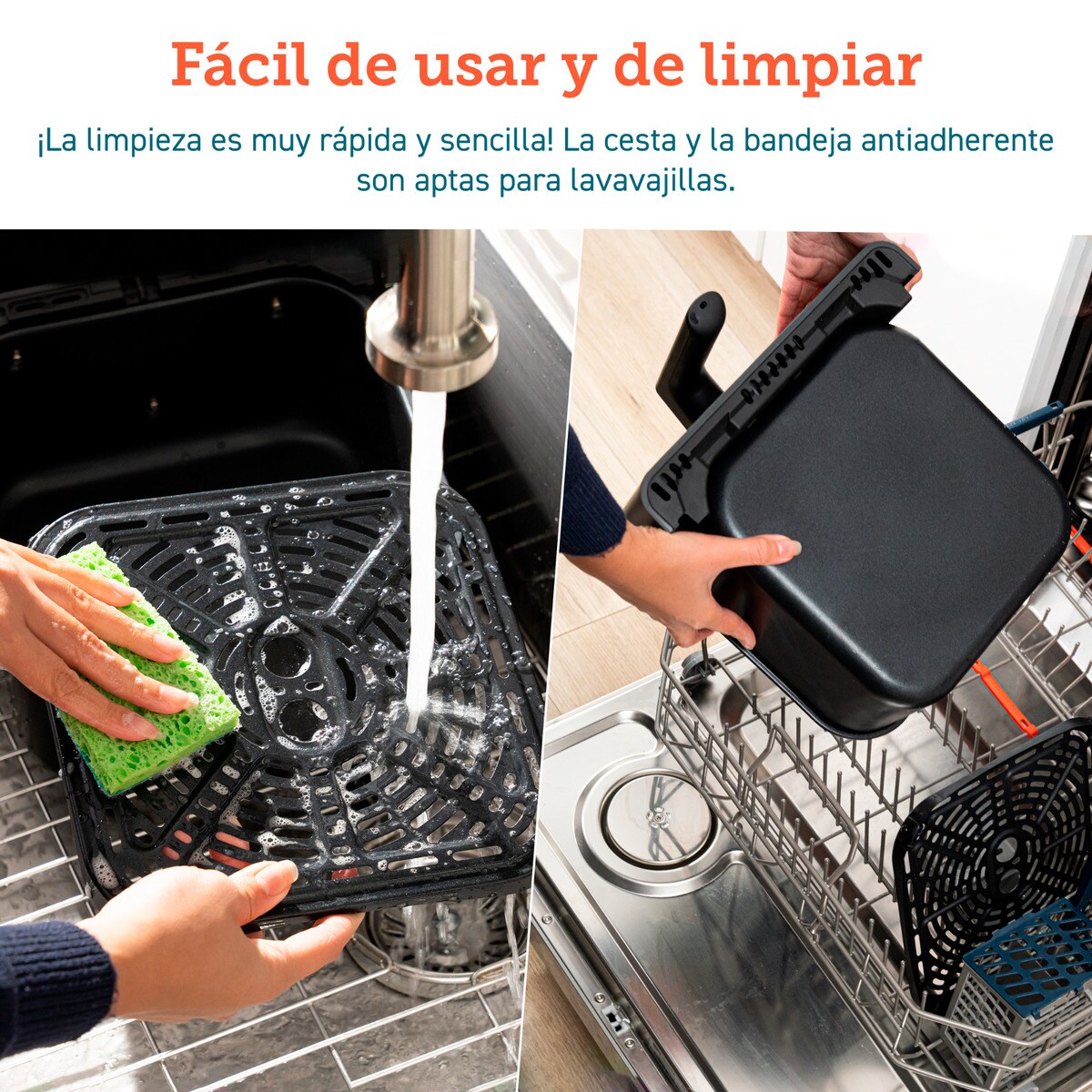 Freidora de aire Cosori Dual Blaze Chef Edition con sistema 360 ThermoIQ + Libro de recetas exclusivo Negro-8