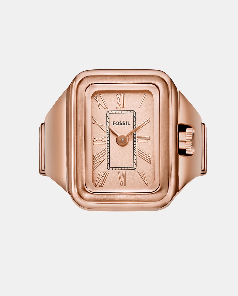 Relógio Anel ES5345 de Aço - Dourado Rosa Rosa-2