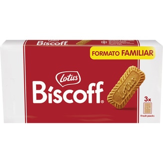 galletas caramelizadas  formato familiar pack 3 paquetes 125 g - Lotus Biscoff