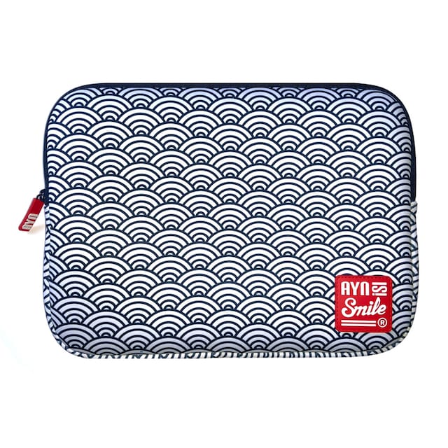 Imagen 0 de Funda Smile Kimono Azul Seigaiha para portátiles hasta 14"