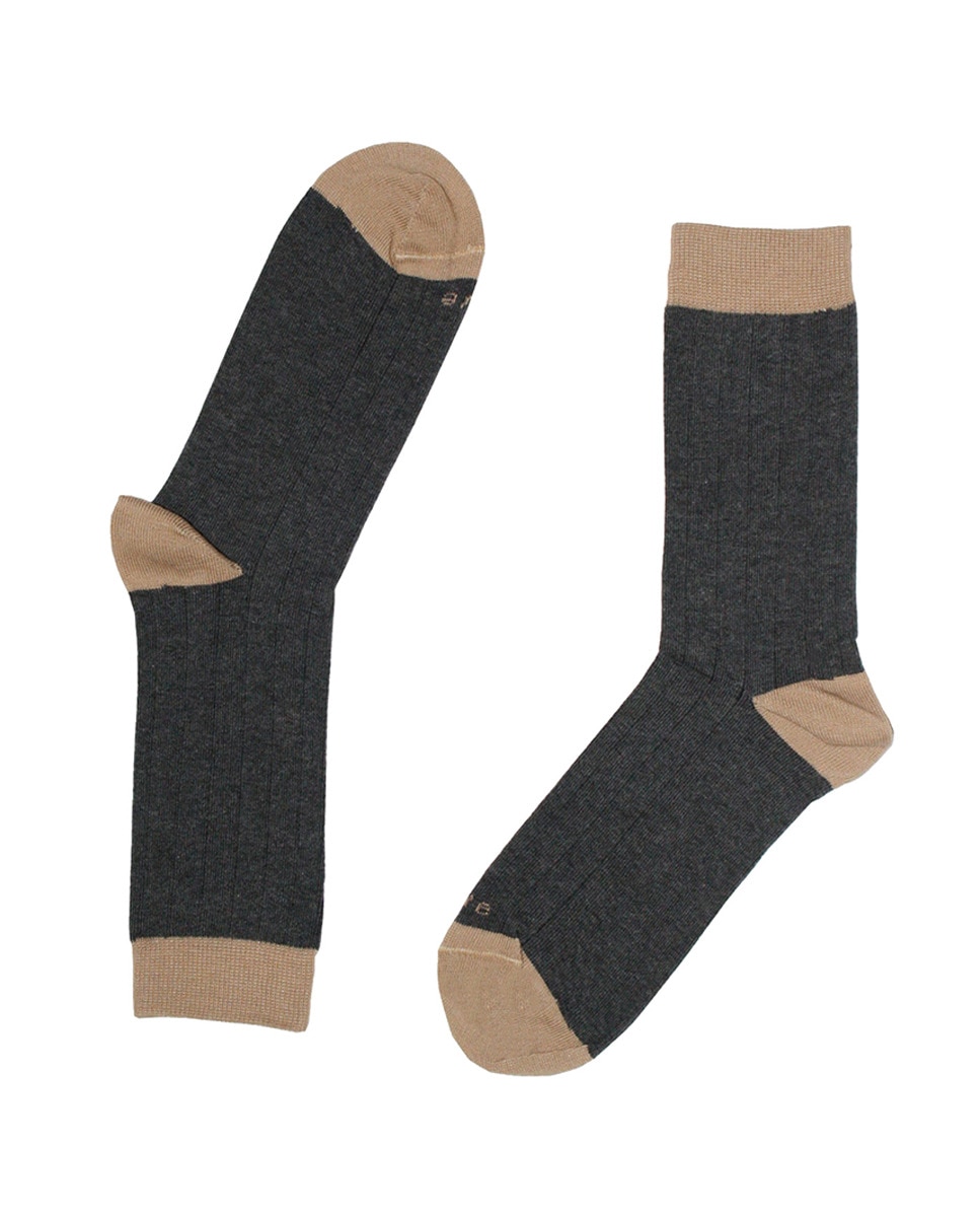 Imagem 0 de Meias Curtas Lisas - Cinzento-Escuro