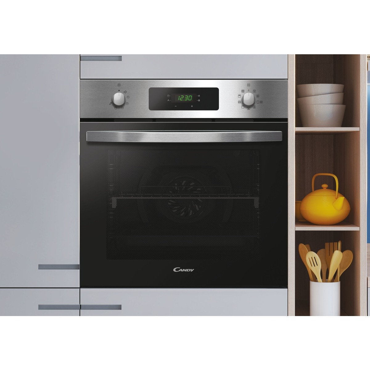 Conjunto de horno pirolítico + Placa de inducción Candy - PCI26PCXCI633C Inox-8
