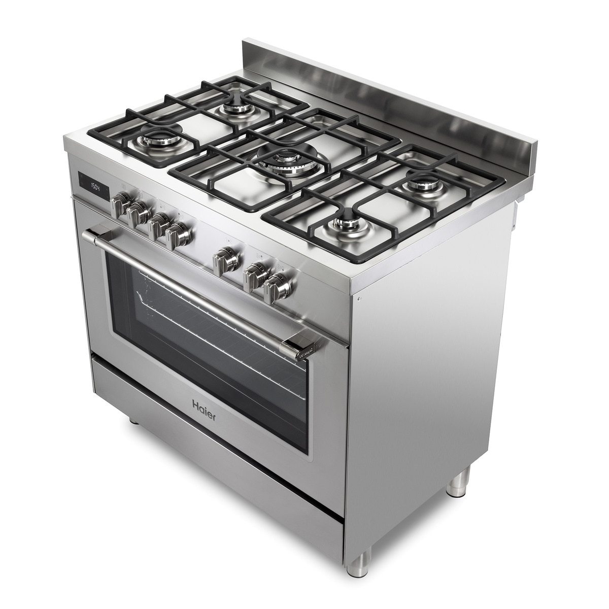 Cocina compacta Haier de 90 cm, 5 quemadores, horno eléctrico - HGM95TC1X Inox-8