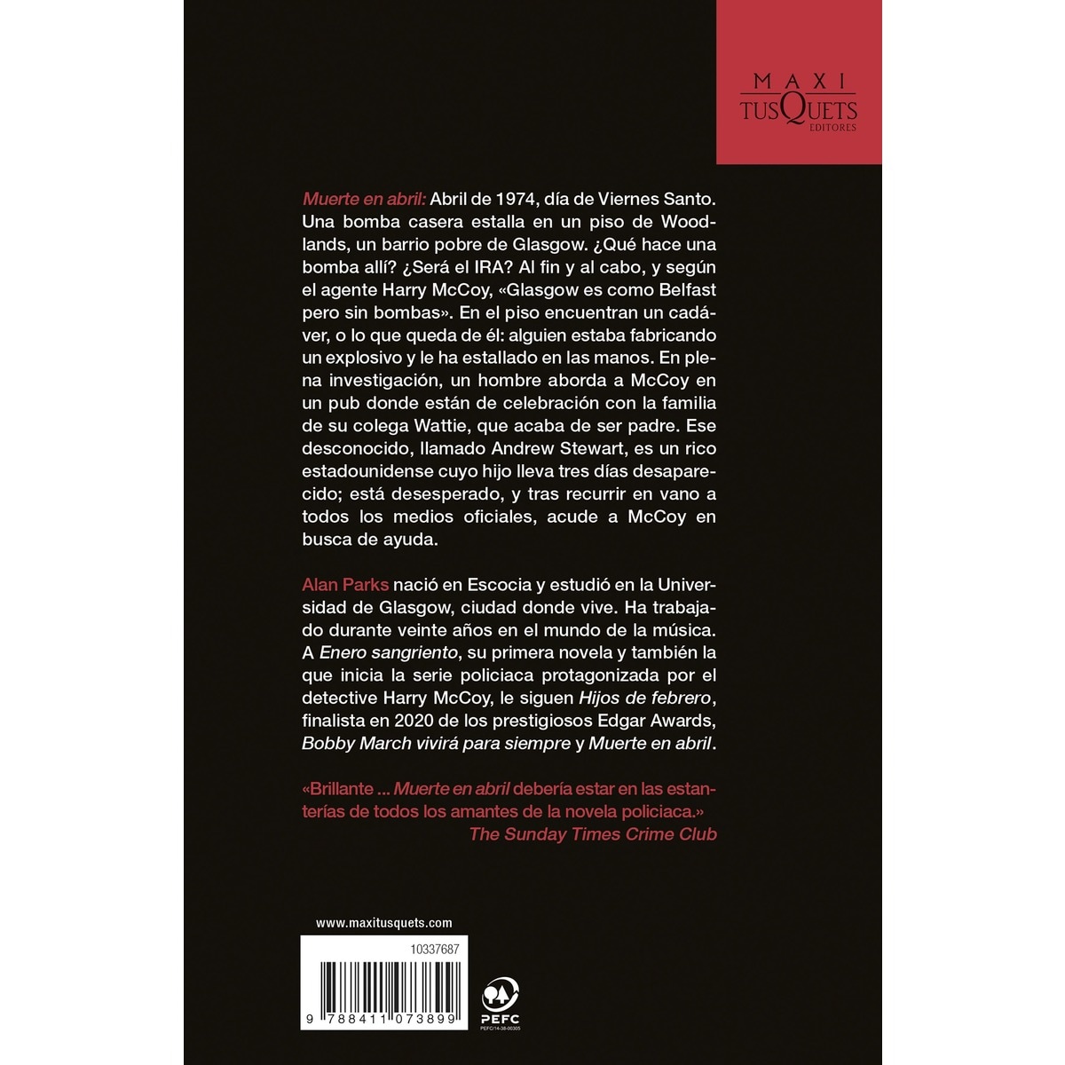 Muerte en abril (Capa mole com abas) 2