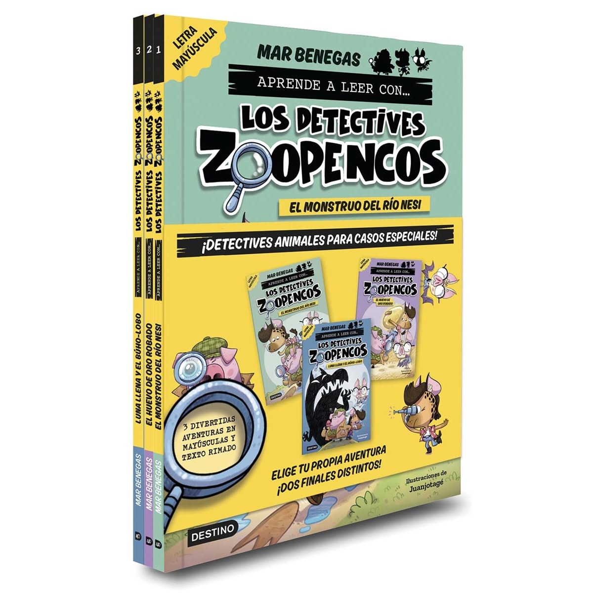 Pack Aprende a leer con...Los Detectives Zoopencos 1-3. Elige tu historia (Capa mole com abas) 1