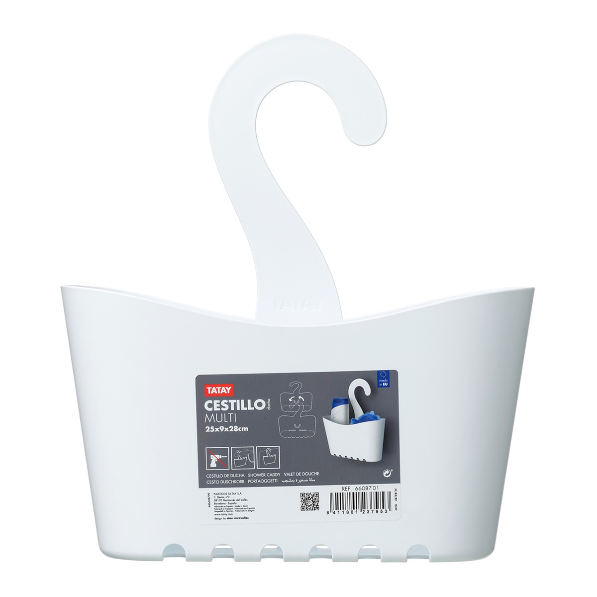 Cestillo de ducha Standard Tatay Blanco-1