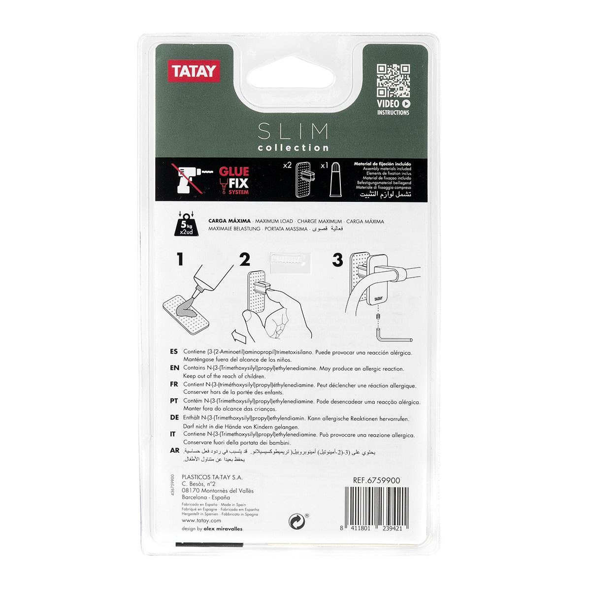 Sistema fijación Glue & Fix Slim Tatay 2