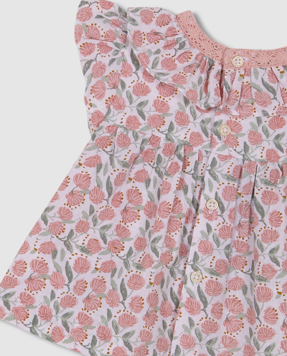 Blusa com estampado floral Branco-6