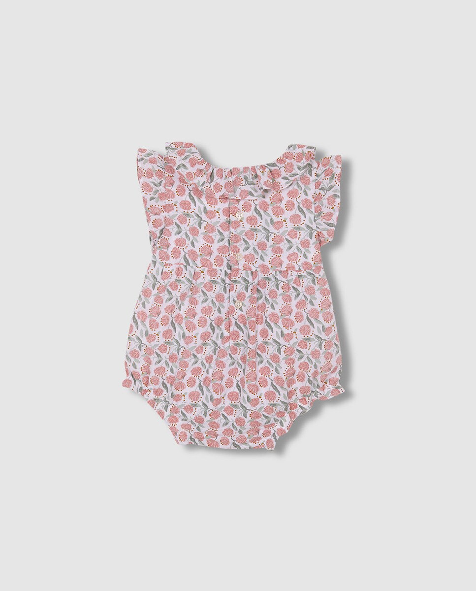 Babygrow com Estampado Floral Nude-2