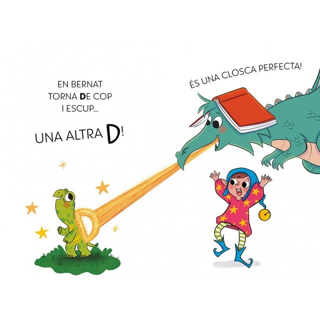 El drac de les lletres 3 - El follet Dídac, el drac Bernat i un problema... solucionat?: Aprèn a llegir amb MAJÚSCULES a partir dels 5 a (Capa mole) 5