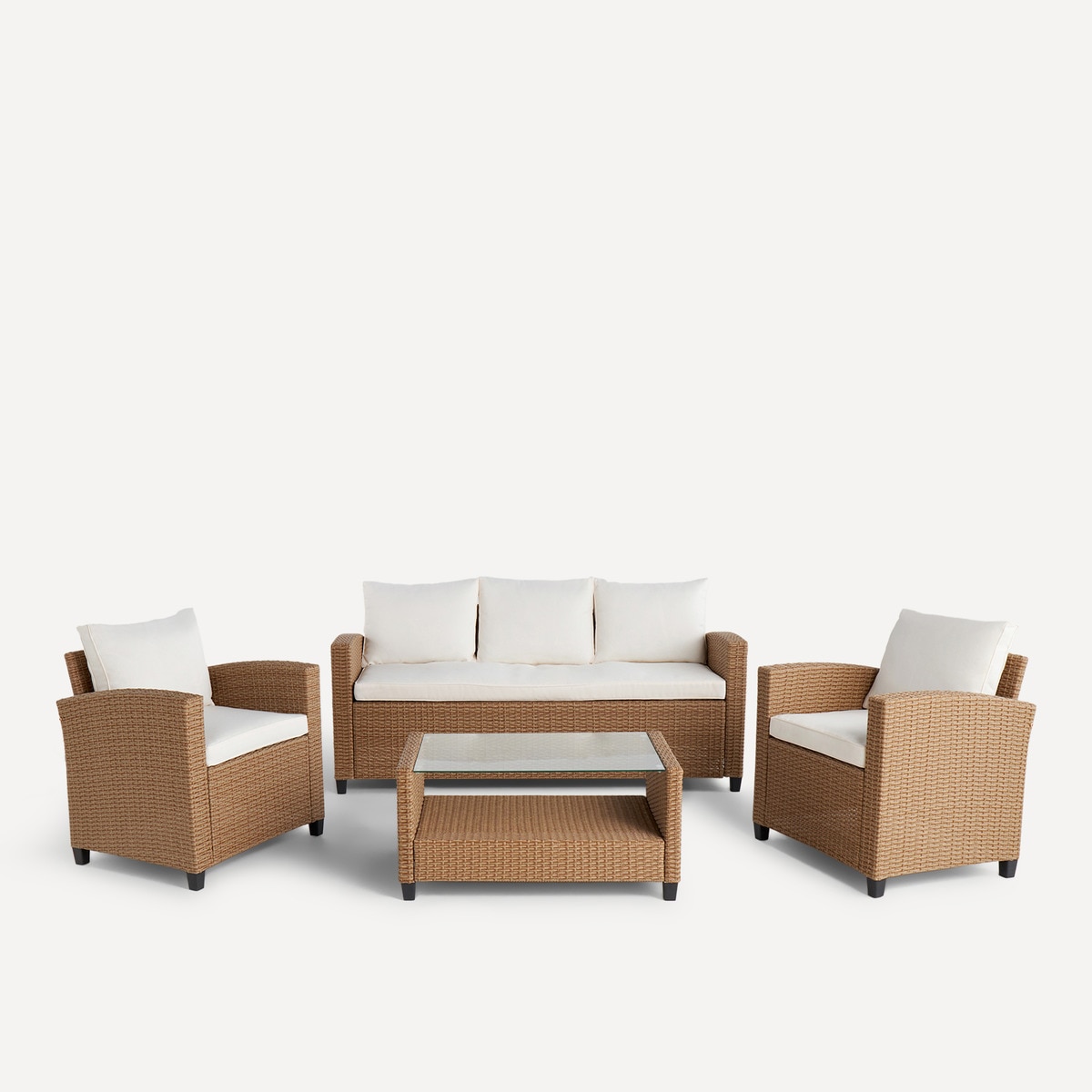 Conjunto de jardín Estambul Basics El Corte Inglés Natural-3