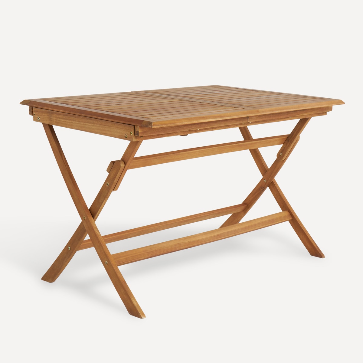 Mesa de jardín extensible y plegable de madera de acacia Baiona El Corte Inglés Natural-1