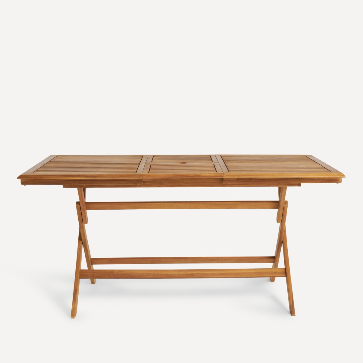 Mesa de jardín extensible y plegable de madera de acacia Baiona El Corte Inglés Natural-3