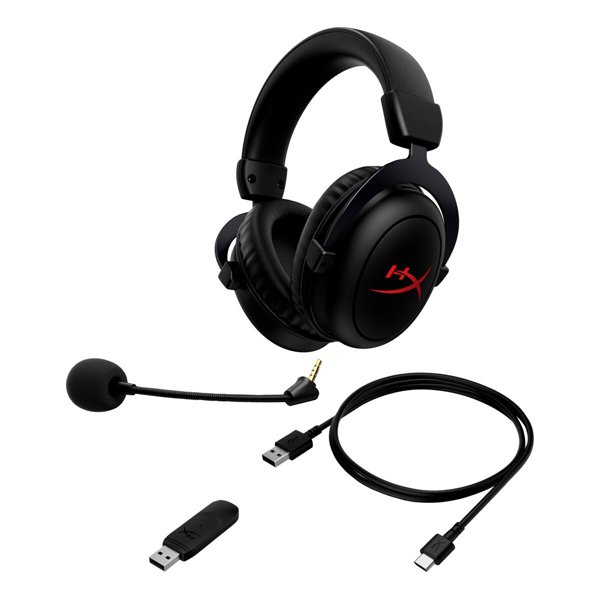 Auriculares con micrófono Gaming HyperX Cloud II Core inalámbricos Negro-3
