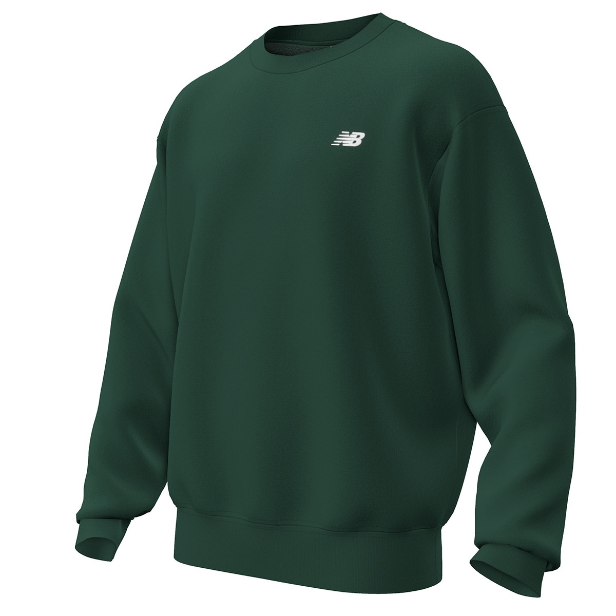 Sweatshirt de Homem Small Logo French Terry Crew Verde garrafa-5