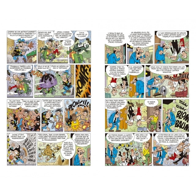 Sueldecitos más bien bajitos | ¡Miseria, la bacteria! | Drones matones (Súper Humor Mortadelo 62) (Tapa dura) 4