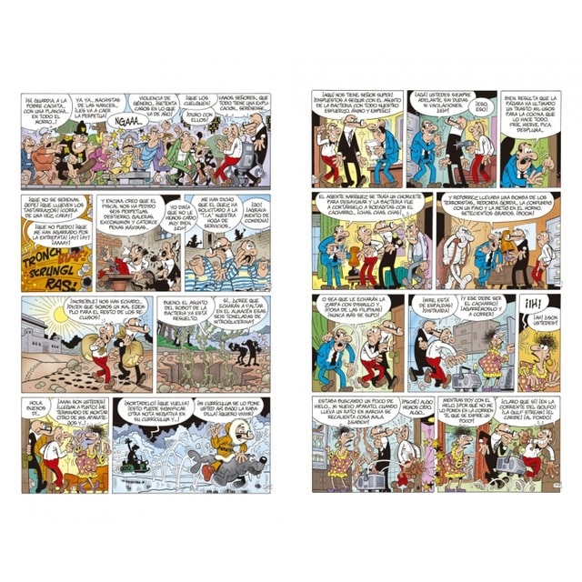 Sueldecitos más bien bajitos | ¡Miseria, la bacteria! | Drones matones (Súper Humor Mortadelo 62) (Tapa dura) 6