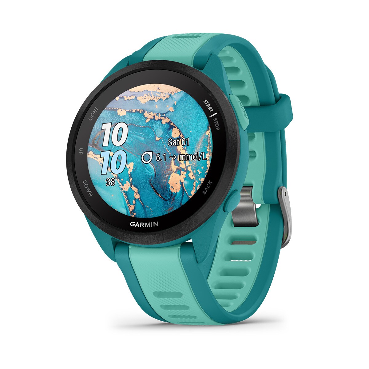 Relógio Smartwatch Forerunner 165 Music Turquesa-4