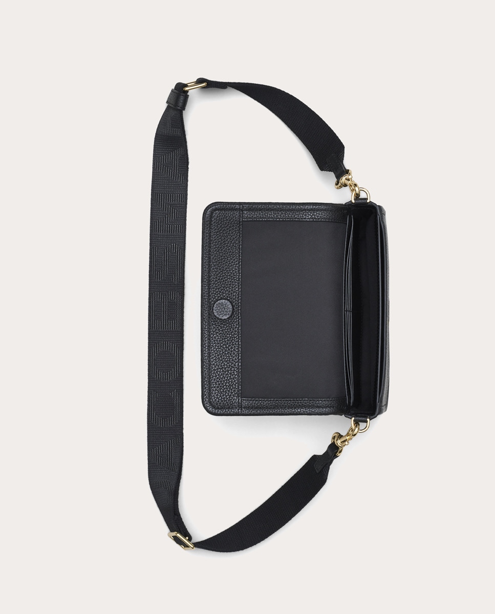 Mala a Tiracolo Mini em Pele Preto-6