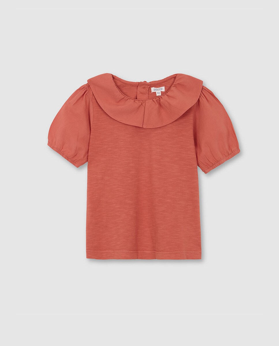 Gocco Camicetta Bimba Con Collo A Volant: Eleganza Per Autunno/Inverno