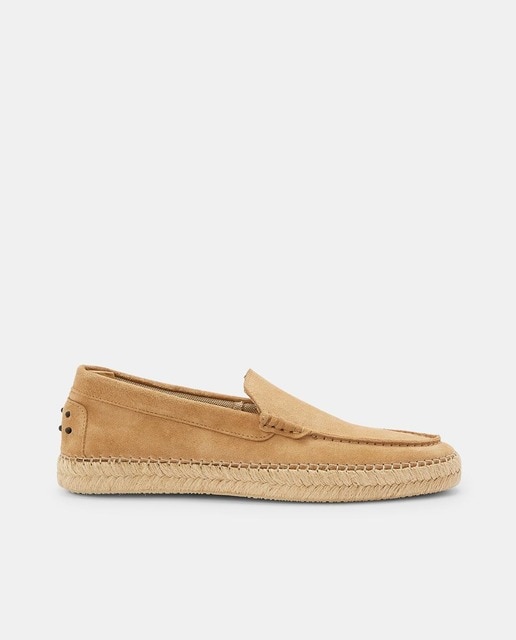 Imagen 0 de Mocasines de hombre en piel beige