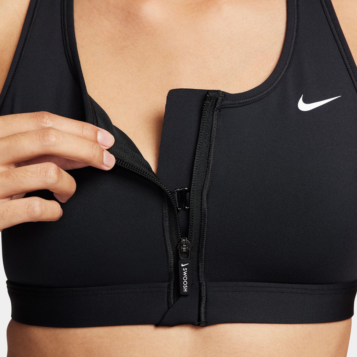Soutien desportivo de mulher Swoosh Nike Preto-5