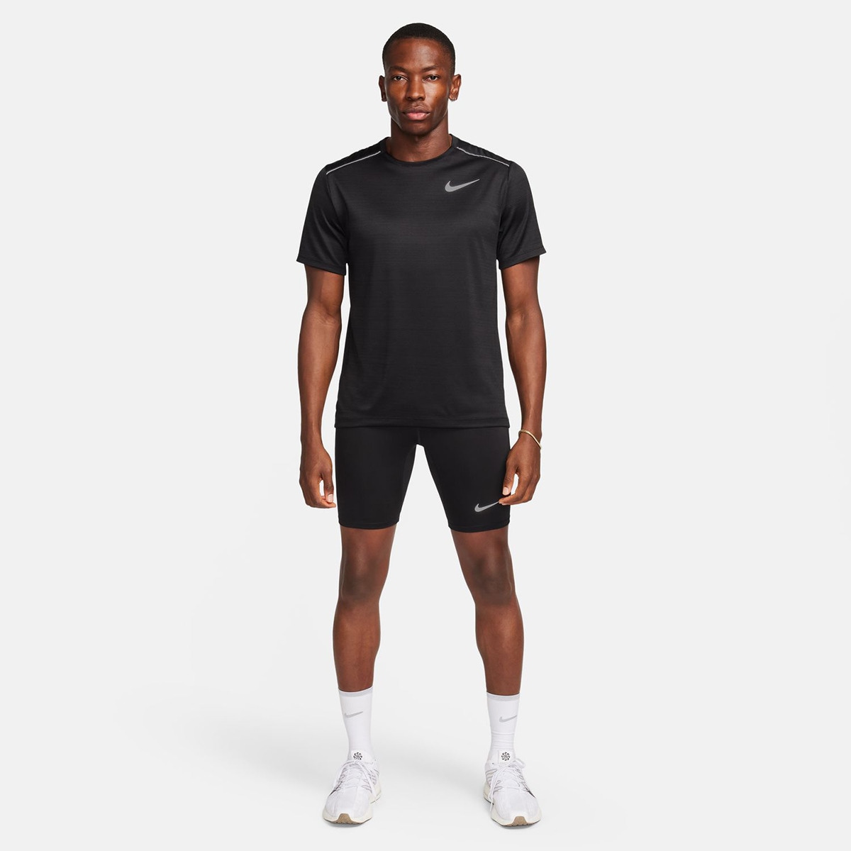 Calças de malha de homem Fast Nike Preto-5
