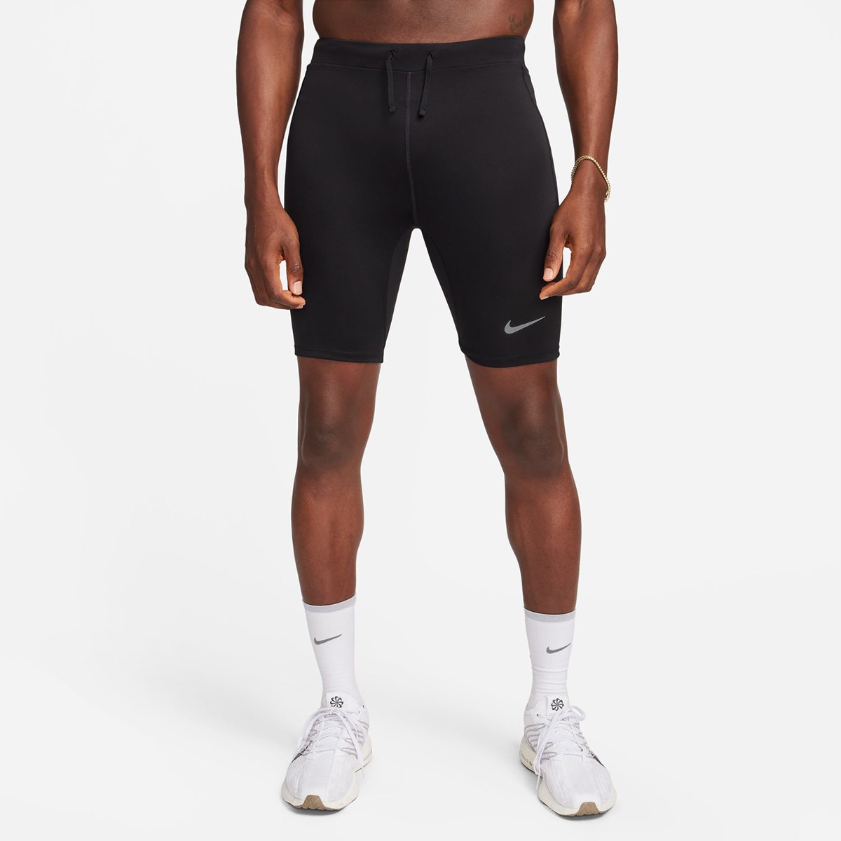 Calças de malha de homem Fast Nike Preto-1