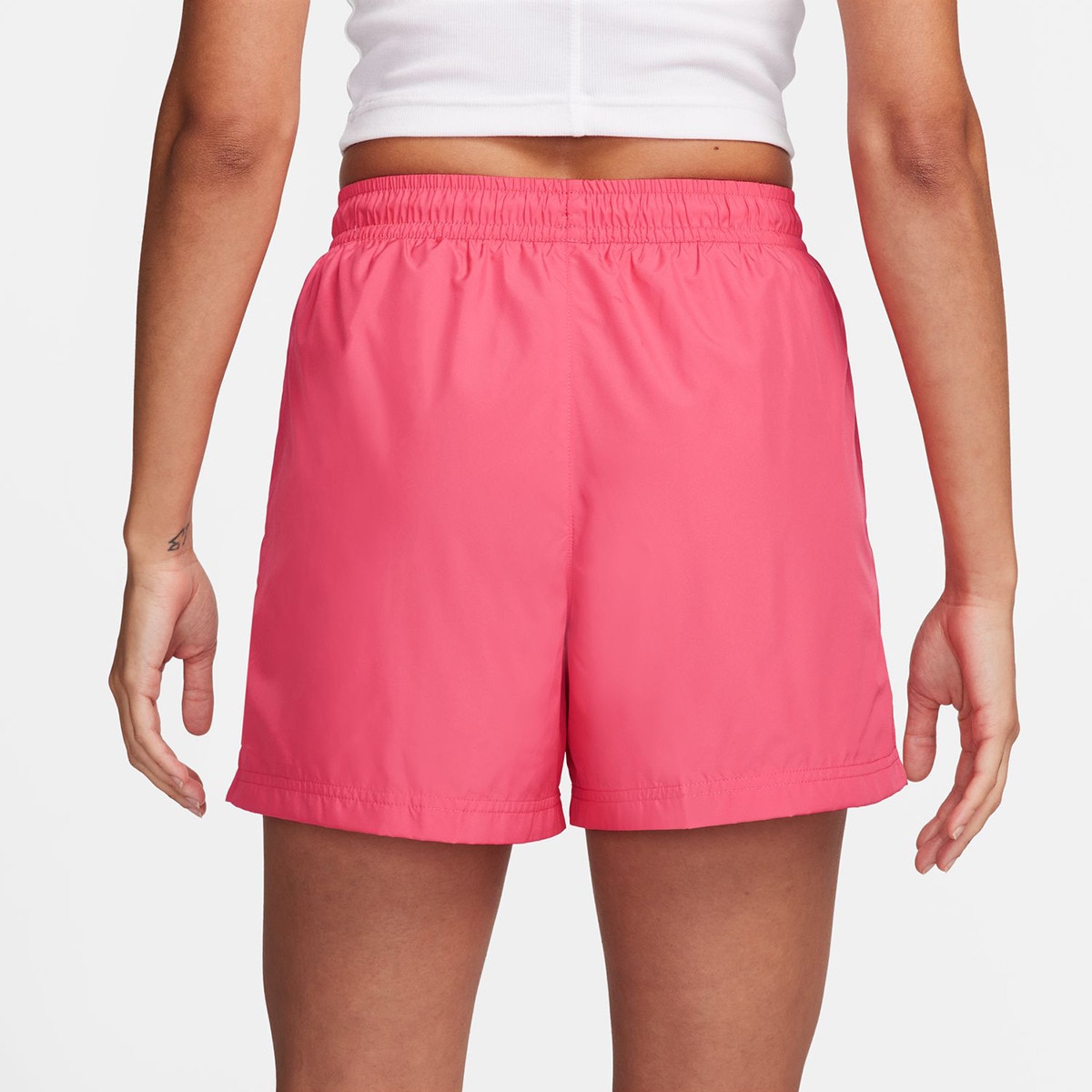 Calções de Mulher Sportswear Essential Rosa / Branco-2
