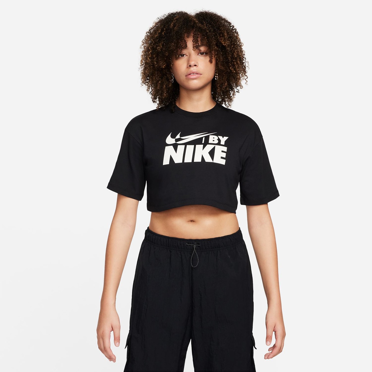 T-shirt de Mulher Sportswear Crop Tee GLS Preto-1