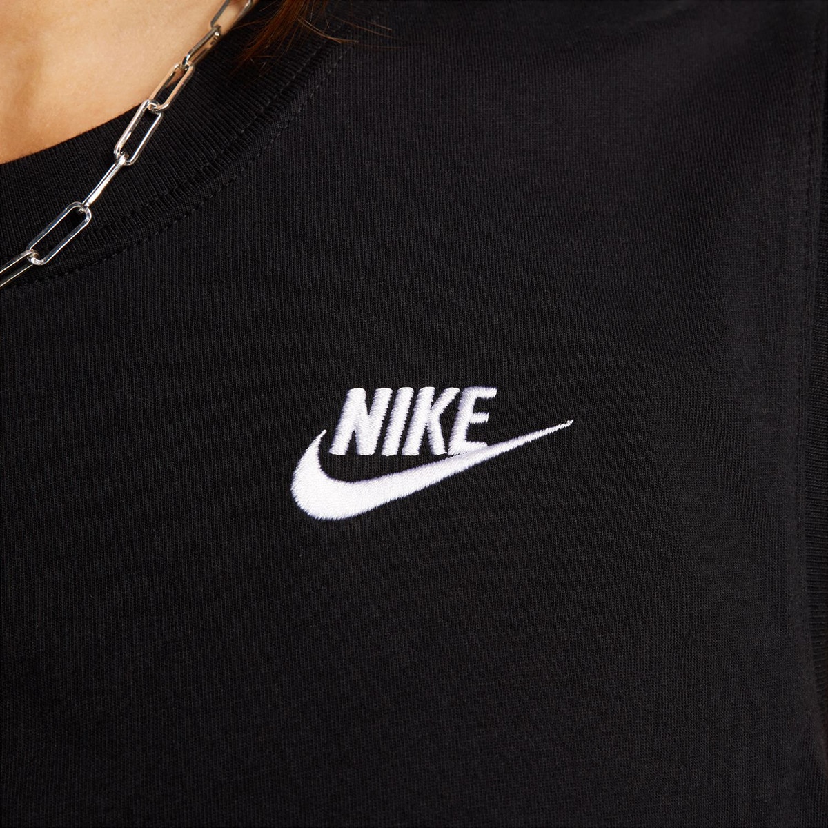 T-shirt de Mulher Sportswear Club Preto-4