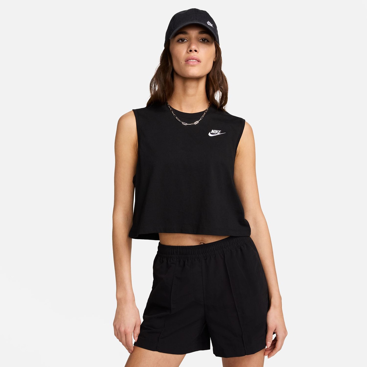 T-shirt de Mulher Sportswear Club Preto-1