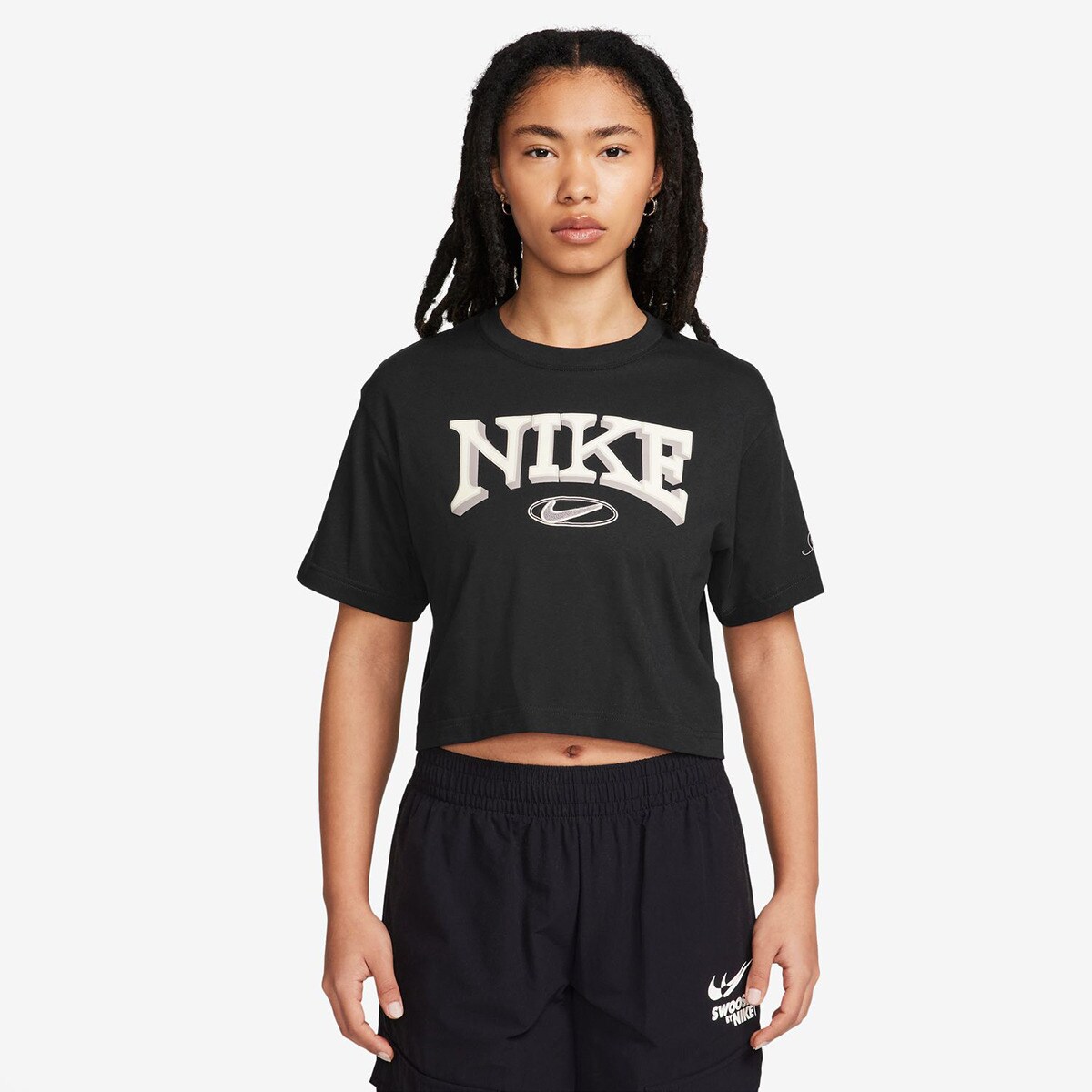 T-shirt de mulher Sportswear Nike Preto-1