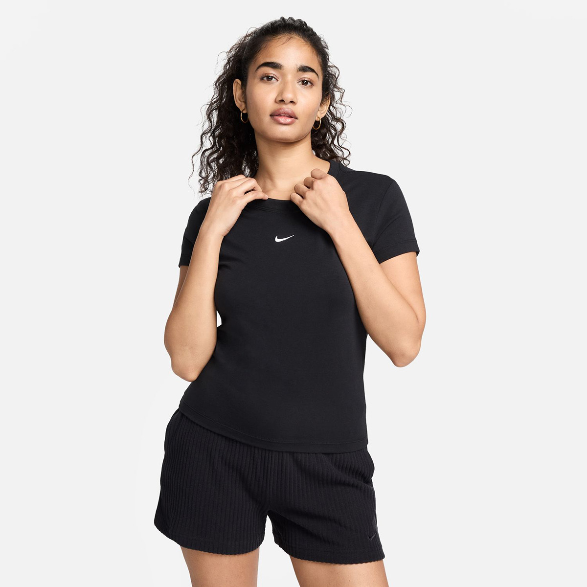 T-shirt de Mulher Sportswear Chill Knit Preto-1